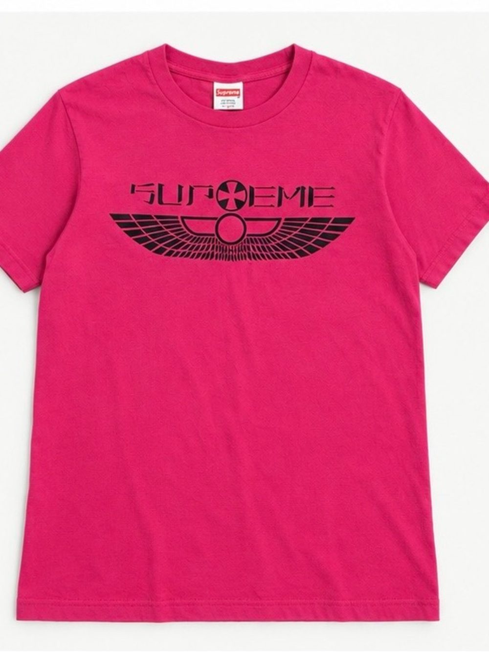 Supreme Pink Graphic Logo Tee